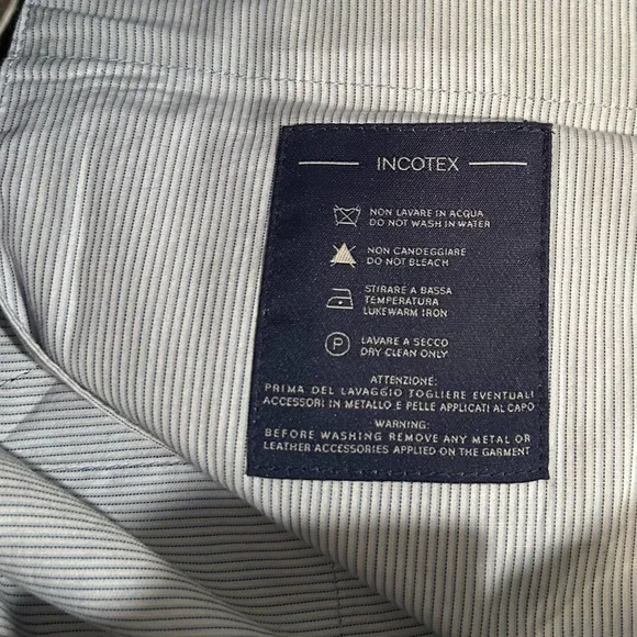 SLOWEAR INCOTEX Wool Dress pants W-34 - Picture 2 of 7